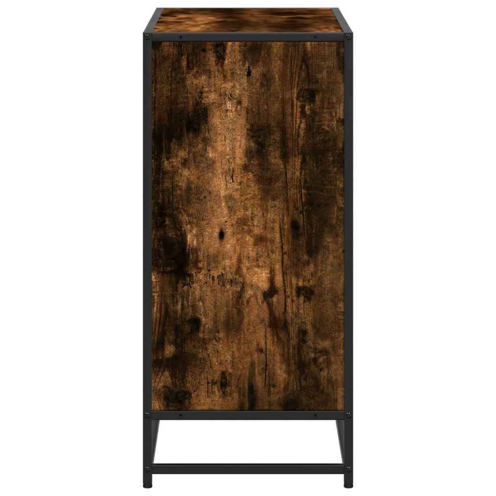 vidaXL Βιβλιοθήκη Καπνιστή Δρυς 80,5x35x76 εκ. από Επεξεργασμένο Ξύλο
