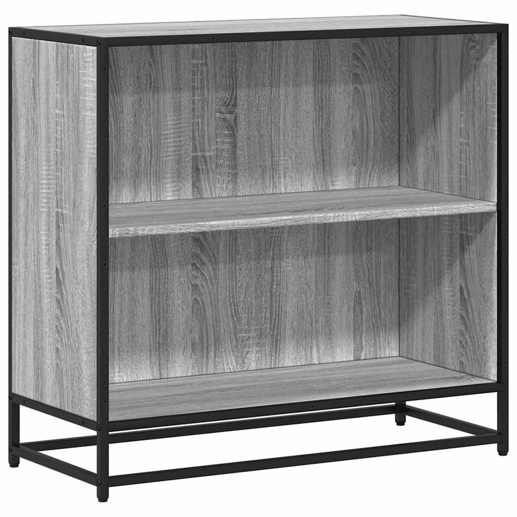 vidaXL Βιβλιοθήκη Γκρι Sonoma 80,5x35x76 εκ. από Επεξεργασμένο Ξύλο