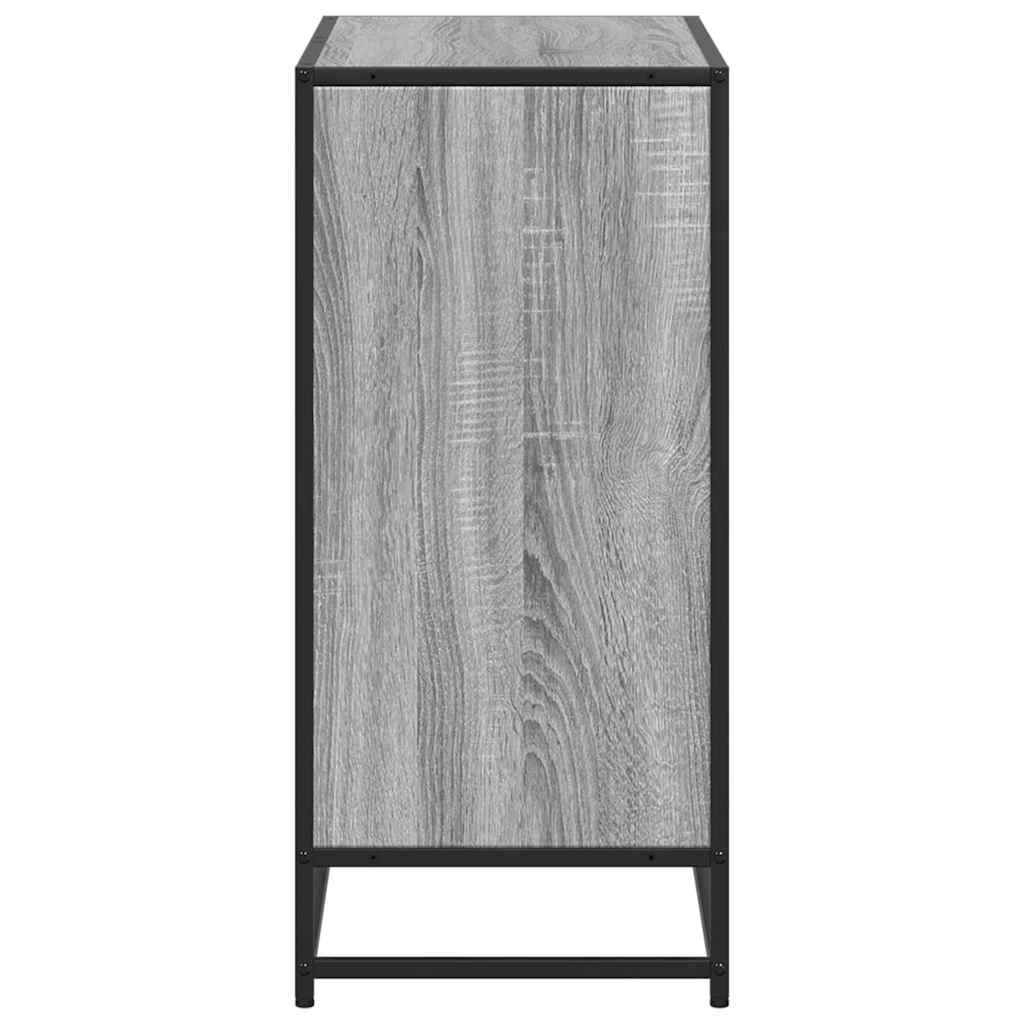 vidaXL Βιβλιοθήκη Γκρι Sonoma 80,5x35x76 εκ. από Επεξεργασμένο Ξύλο