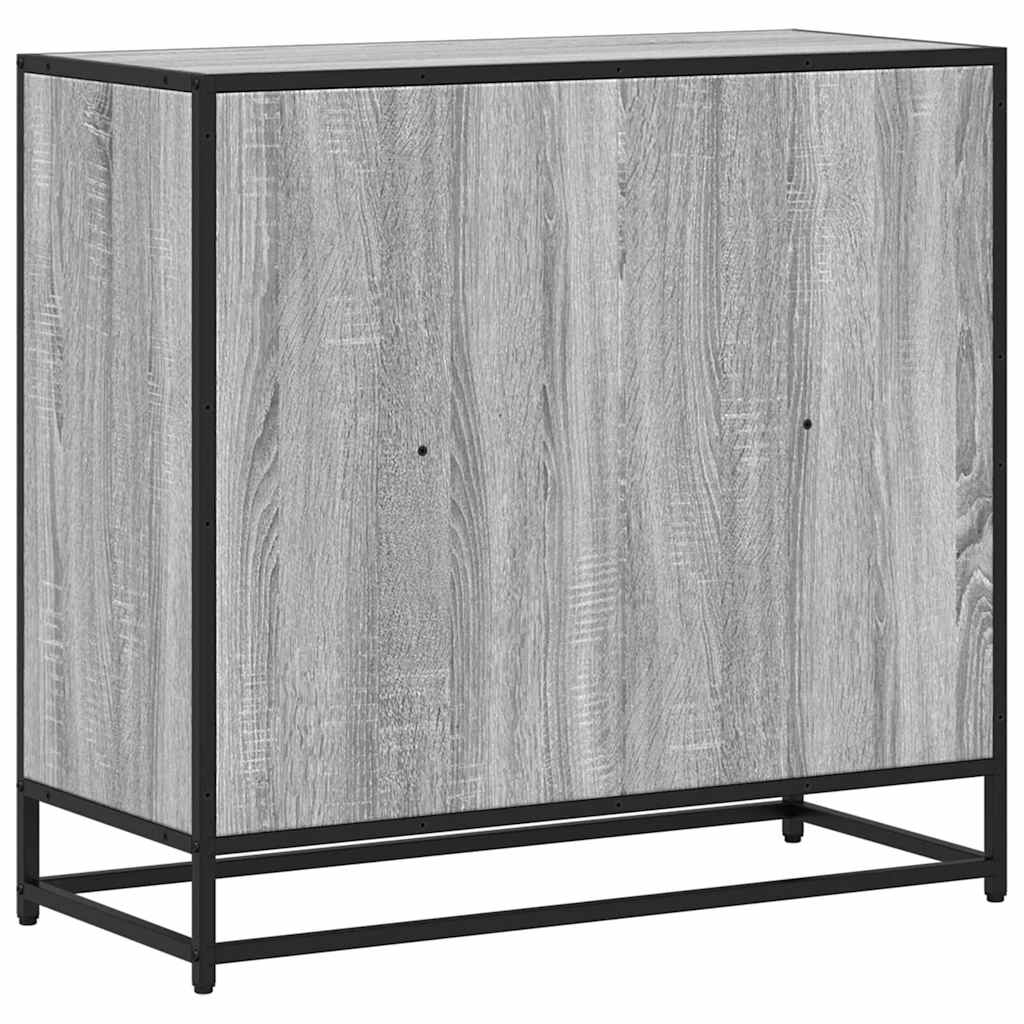 vidaXL Βιβλιοθήκη Γκρι Sonoma 80,5x35x76 εκ. από Επεξεργασμένο Ξύλο