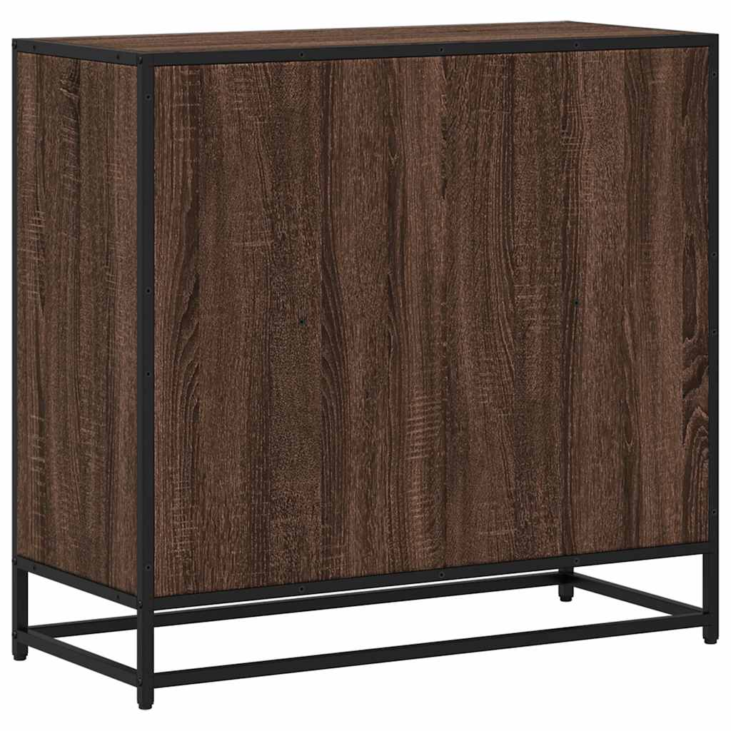 vidaXL Βιβλιοθήκη Καφέ Δρυς 80,5x35x76 εκ. Επεξεργασμένο Ξύλο