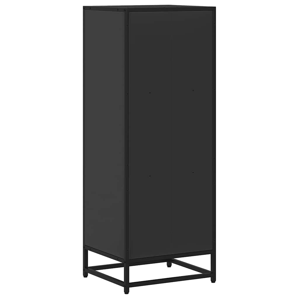 ντουλάπι βιβλίων vidaXL Μαύρο 40x35x107,5 cm Κατασκευασμένο ξύλο