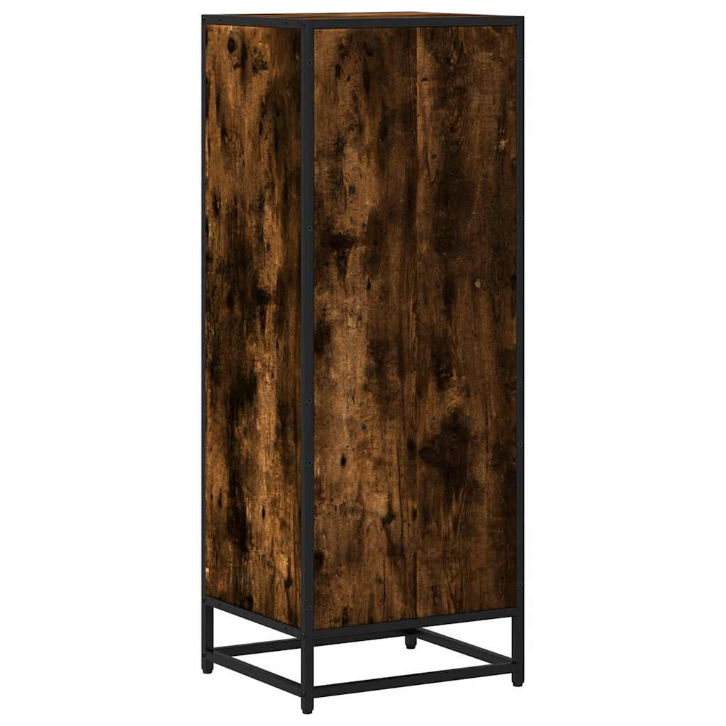 vidaXL Ντουλάπι βιβλίων καπνιστή βελανιδιά 40x35x107,5 cm