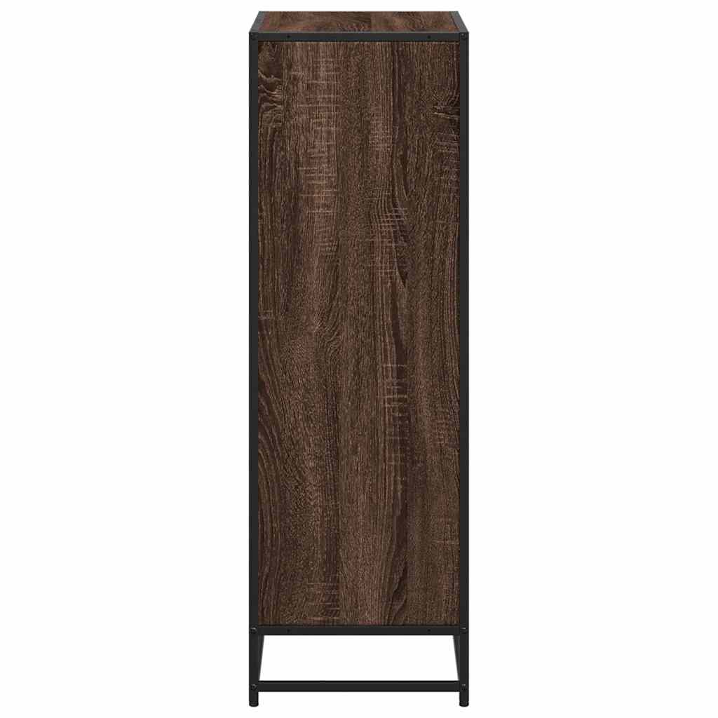 vidaXL Ντουλάπι βιβλίων καφέ δρυς 60x35x107,5 cm Κατασκευασμένο ξύλο