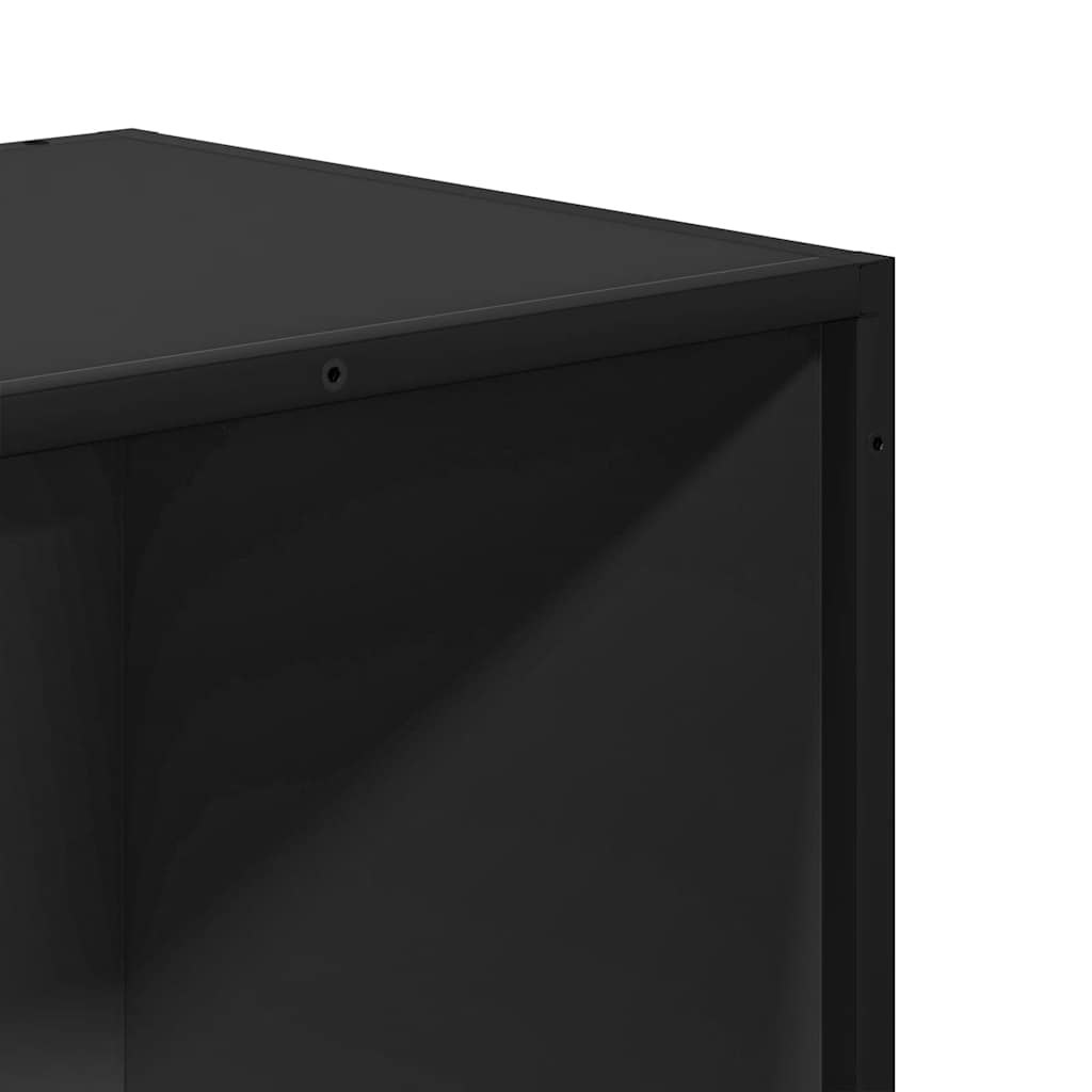 vidaXL Βιβλιοθήκη με 5 Ράφια Μαύρη 40x35x139 εκ. Επεξεργασμένο Ξύλο