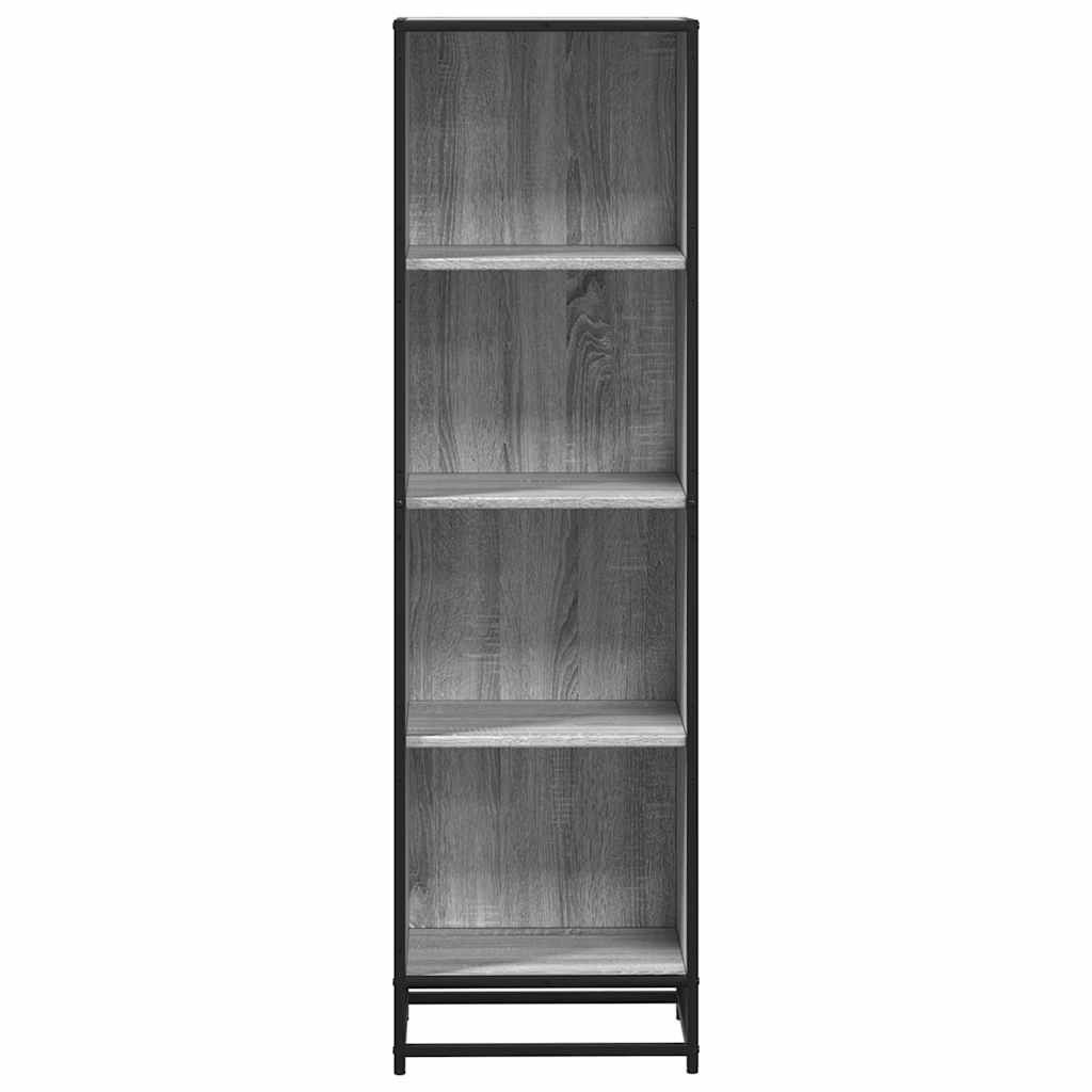 vidaXL Βιβλιοθήκη Γκρι Sonoma 40x35x139 εκ. από Επεξεργασμένο Ξύλο