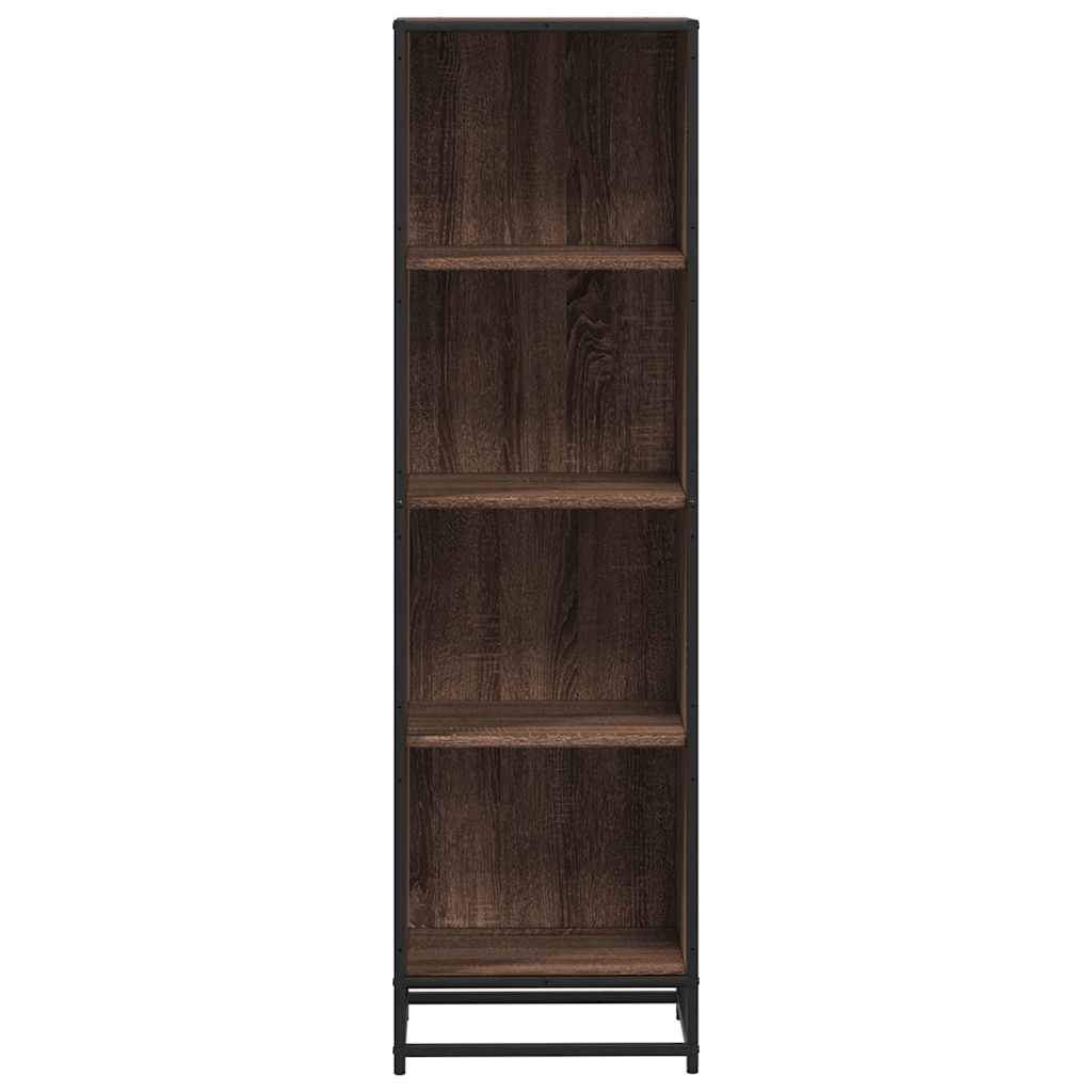 vidaXL Βιβλιοθήκη Καφέ Δρυς 40x35x139 εκ. από Επεξεργασμένο Ξύλο
