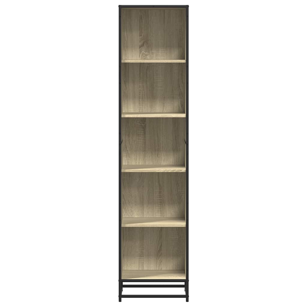 vidaXL Βιβλιοθήκη Χρώμα Sonoma Δρυς 40x35x170,5 εκ. Μοριοσανίδα