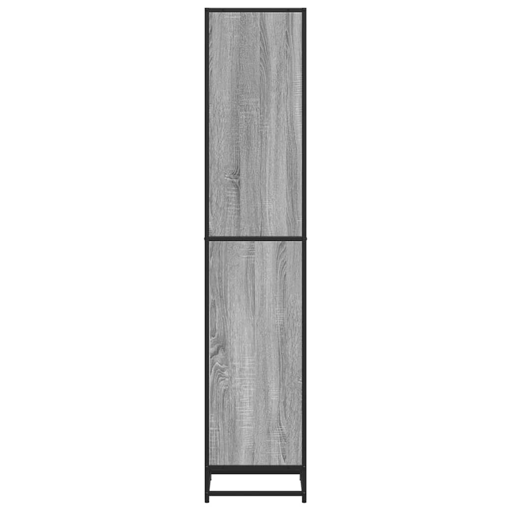 vidaXL Βιβλιοθήκη Γκρι Sonoma 40x35x170,5 εκ. από Επεξεργασμένο Ξύλο