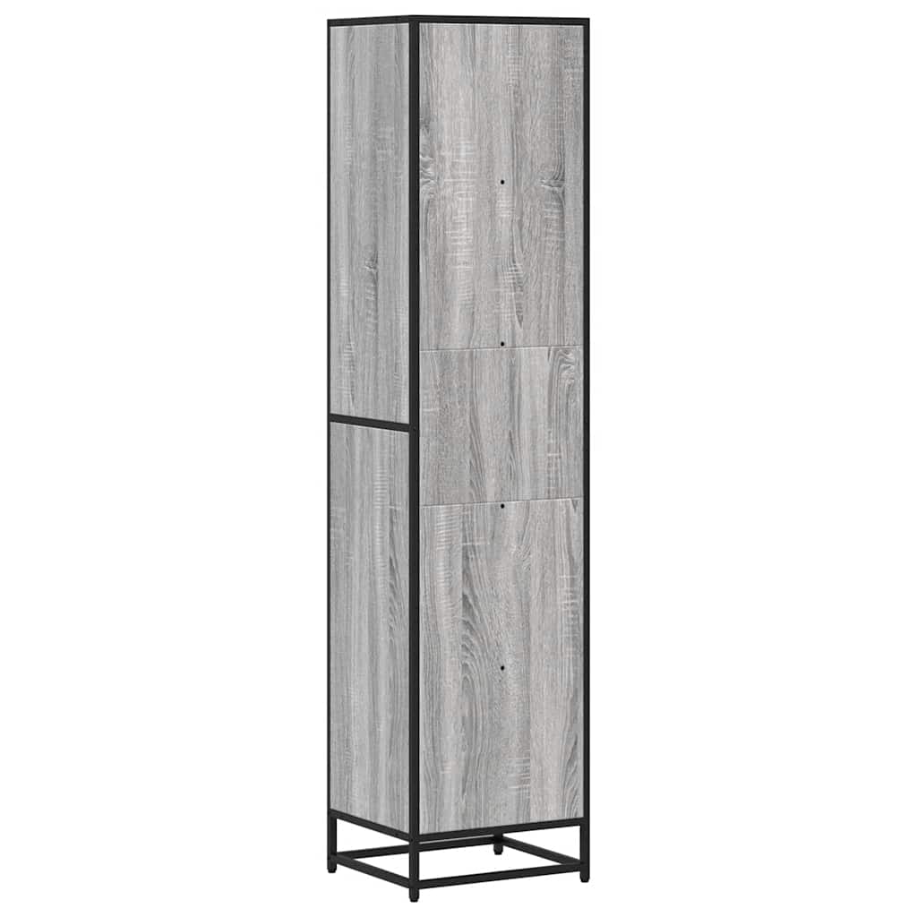 vidaXL Βιβλιοθήκη Γκρι Sonoma 40x35x170,5 εκ. από Επεξεργασμένο Ξύλο