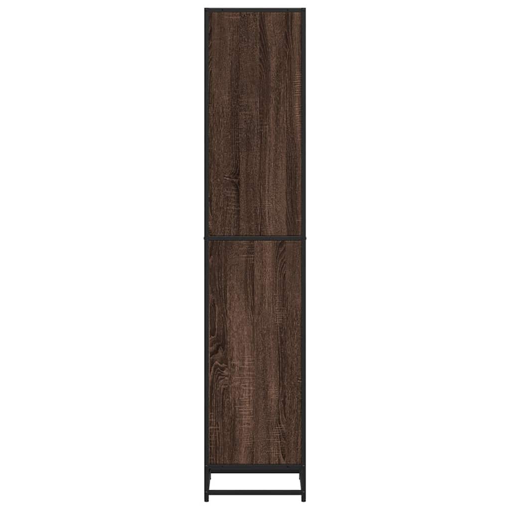 vidaXL Βιβλιοθήκη Καφέ Δρυς 40x35x170,5 εκ. από Επεξεργασμένο Ξύλο