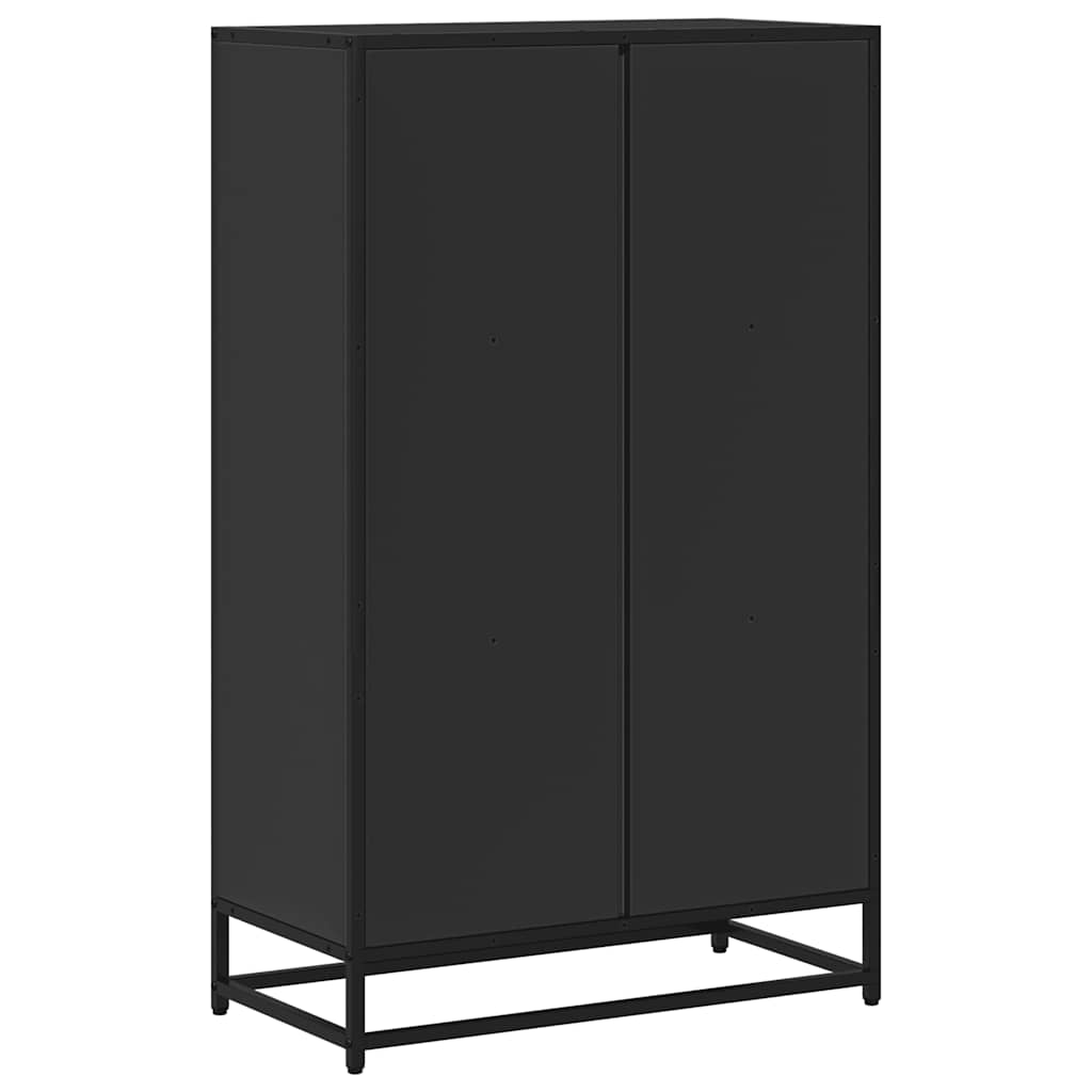 vidaXL Βιβλιοθήκη Μαύρο 65,5x33x107,5 εκ. από Επεξεργασμένο Ξύλο