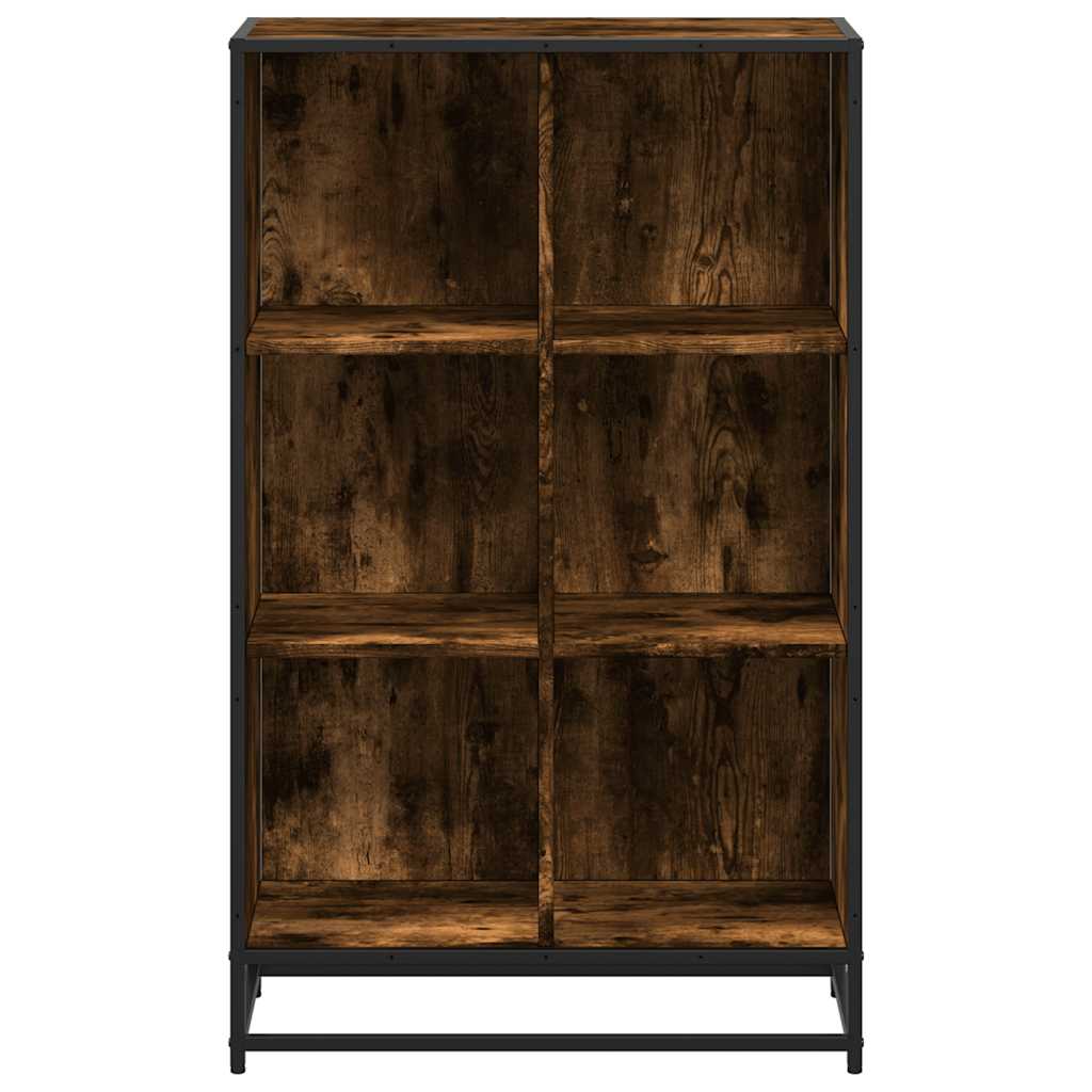 vidaXL Βιβλιοθήκη Καπνιστή Δρυς 65,5x33x107,5εκ από Επεξεργασμένο Ξύλο