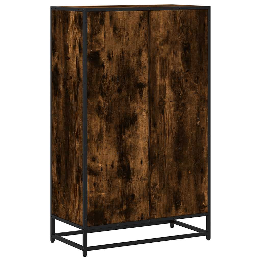vidaXL Βιβλιοθήκη Καπνιστή Δρυς 65,5x33x107,5εκ από Επεξεργασμένο Ξύλο