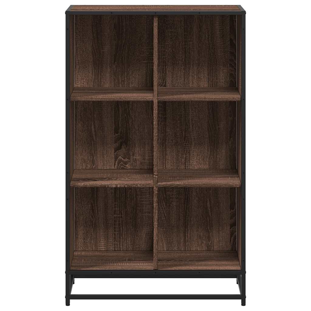 vidaXL Βιβλιοθήκη Καφέ Δρυς 65,5x33x107,5 εκ. από Επεξεργασμένο Ξύλο