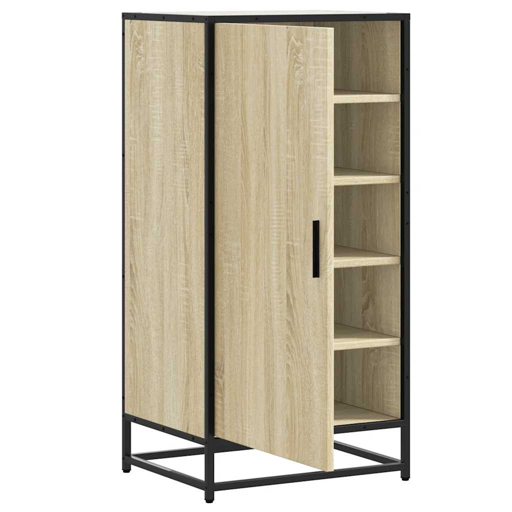 vidaXL Παπουτσοθήκη Sonoma Δρυς 48x38x97,5 εκ. από Επεξεργασμένο Ξύλο