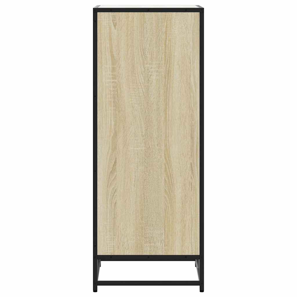 vidaXL Παπουτσοθήκη Sonoma Δρυς 48x38x97,5 εκ. από Επεξεργασμένο Ξύλο