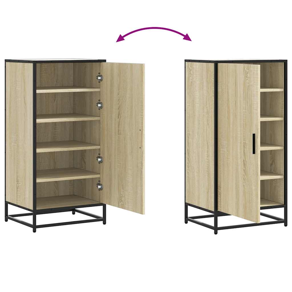 vidaXL Παπουτσοθήκη Sonoma Δρυς 48x38x97,5 εκ. από Επεξεργασμένο Ξύλο