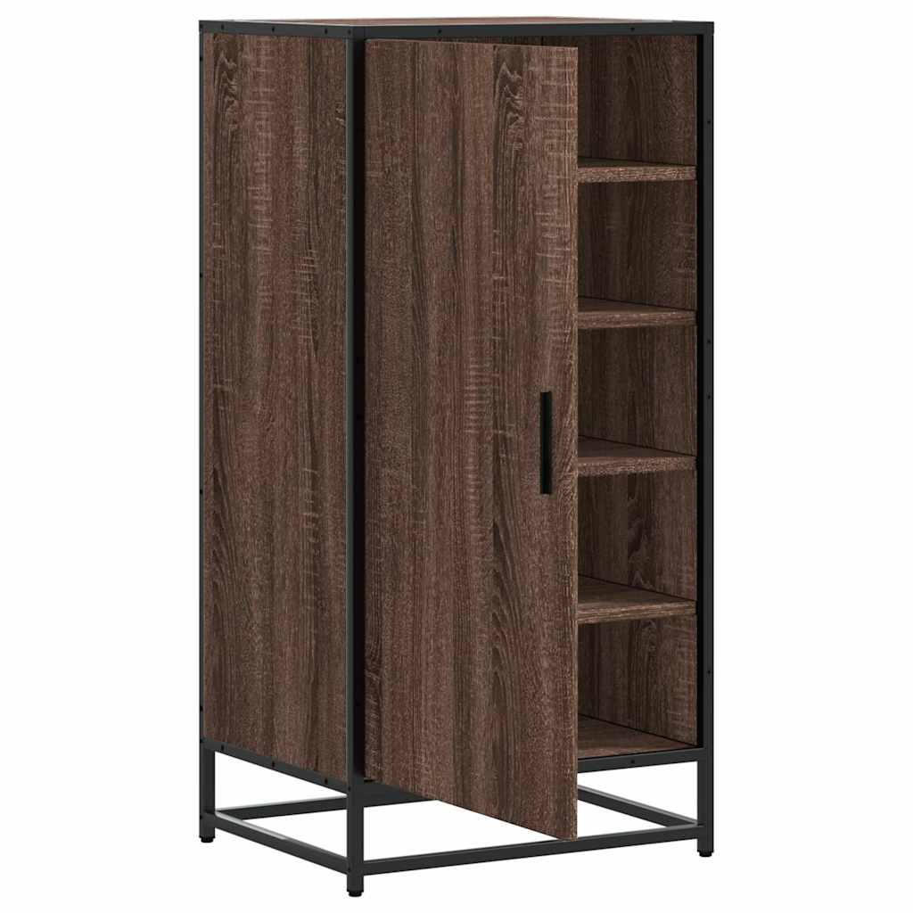 vidaXL Ράφι παπουτσιών καφέ δρυς 48x38x97,5 cm Κατασκευασμένο ξύλο