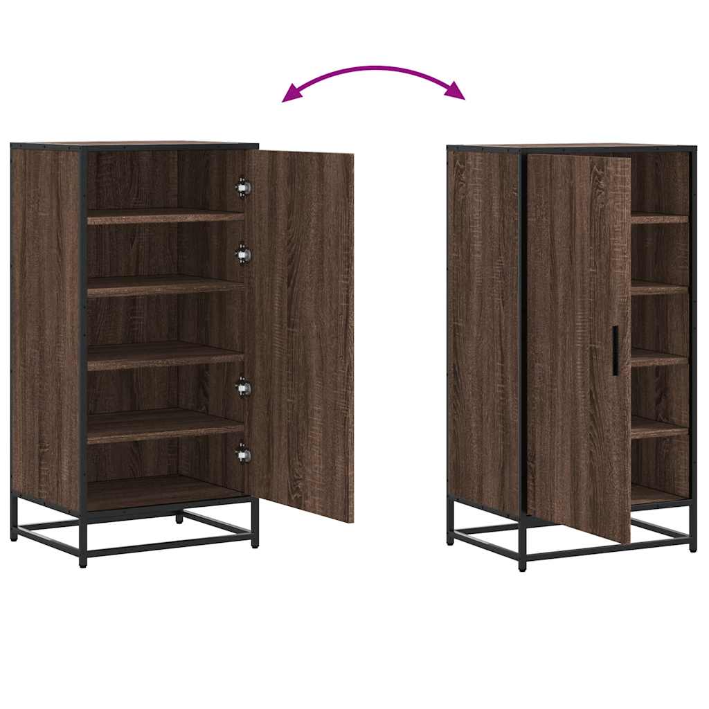 vidaXL Ράφι παπουτσιών καφέ δρυς 48x38x97,5 cm Κατασκευασμένο ξύλο