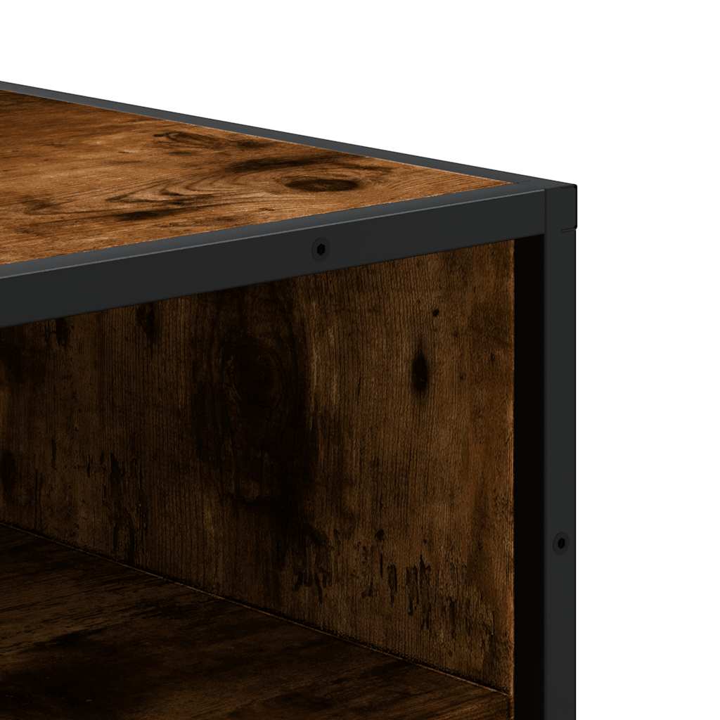 vidaXL Παπουτσοθήκη Καπνιστή Δρυς 48x38x97,5 εκ. Επεξεργασμένο Ξύλο