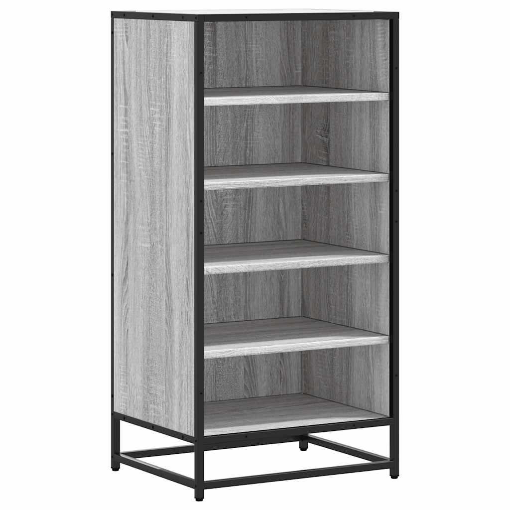 Ράφι παπουτσιών vidaXL Γκρι Sonoma 48x38x97,5 cm Κατασκευασμένο ξύλο