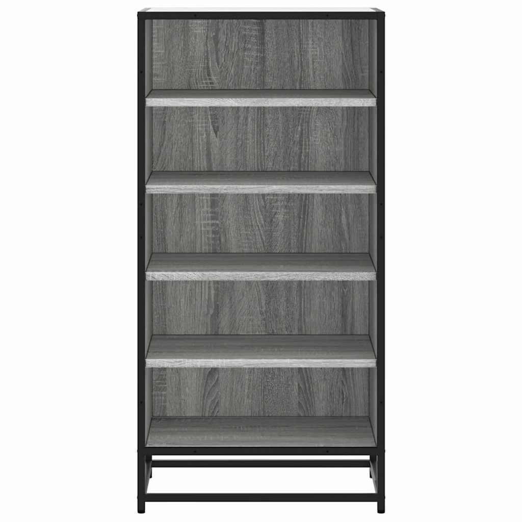 Ράφι παπουτσιών vidaXL Γκρι Sonoma 48x38x97,5 cm Κατασκευασμένο ξύλο