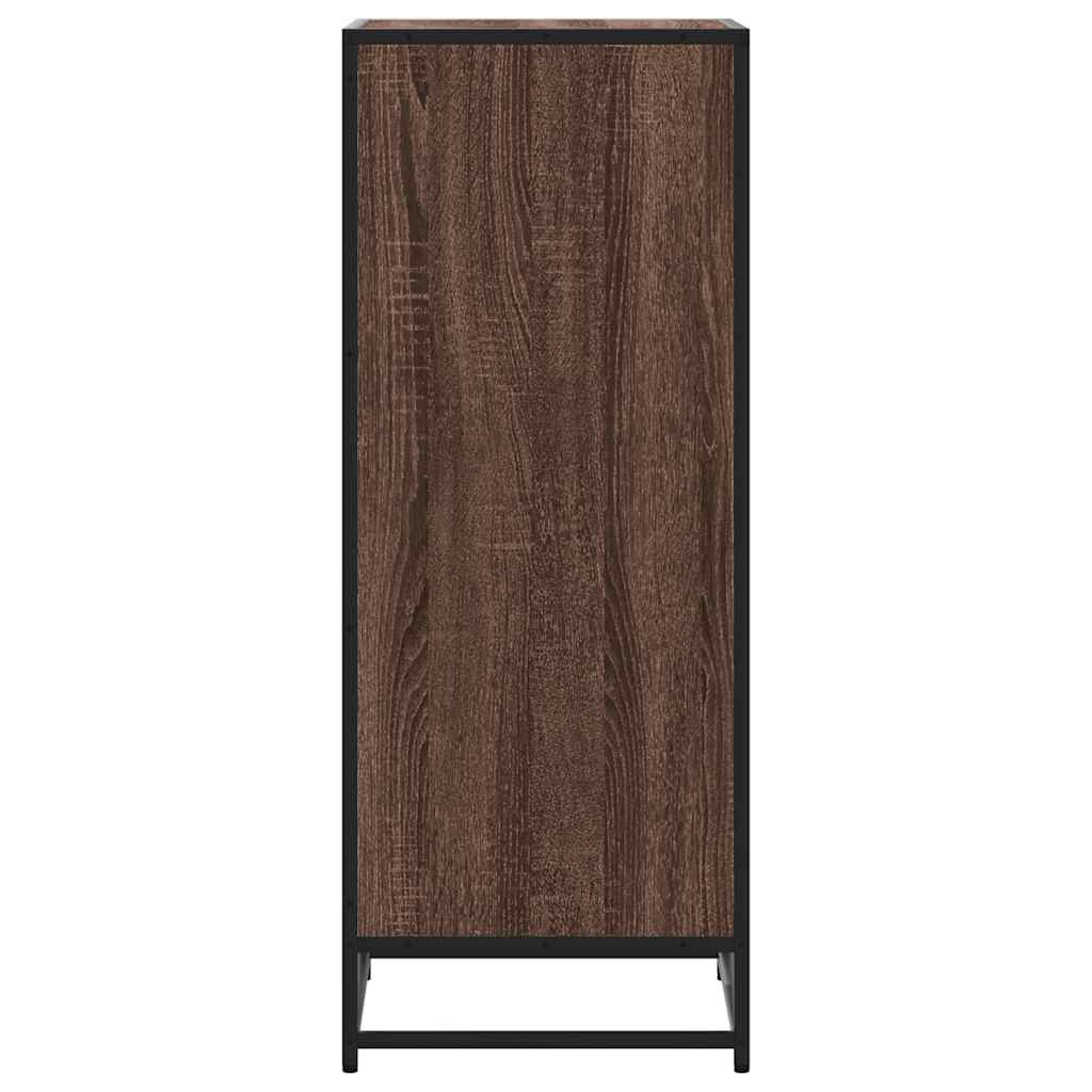 vidaXL Ράφι παπουτσιών καφέ δρυς 48x38x97,5 cm Κατασκευασμένο ξύλο