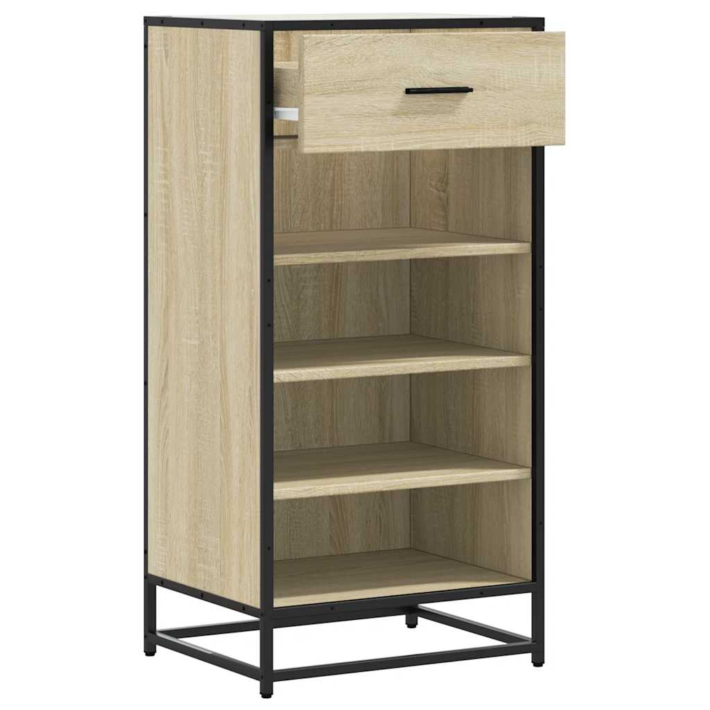 vidaXL Παπουτσοθήκη Sonoma Δρυς 48x38x97,5 εκ. Επεξεργασμένο Ξύλο