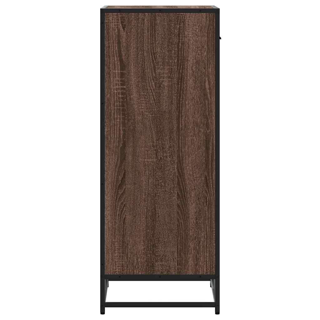 vidaXL Ράφι παπουτσιών καφέ δρυς 48x38x97,5 cm Κατασκευασμένο ξύλο