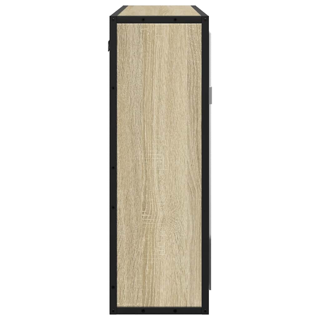 vidaXL Ντουλάπι καθρέφτη μπάνιου Sonoma Oak 65x20x60 cm