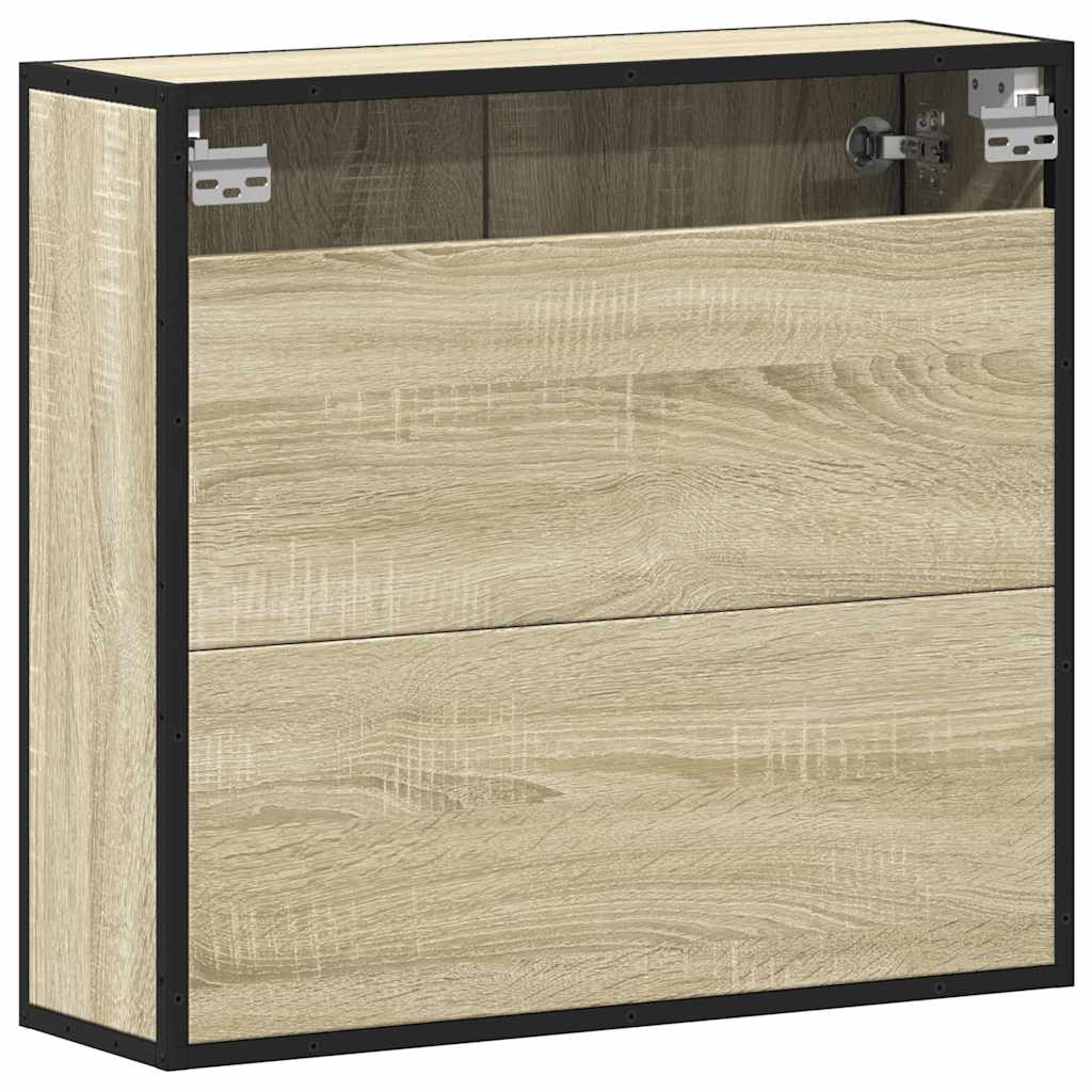 vidaXL Ντουλάπι καθρέφτη μπάνιου Sonoma Oak 65x20x60 cm