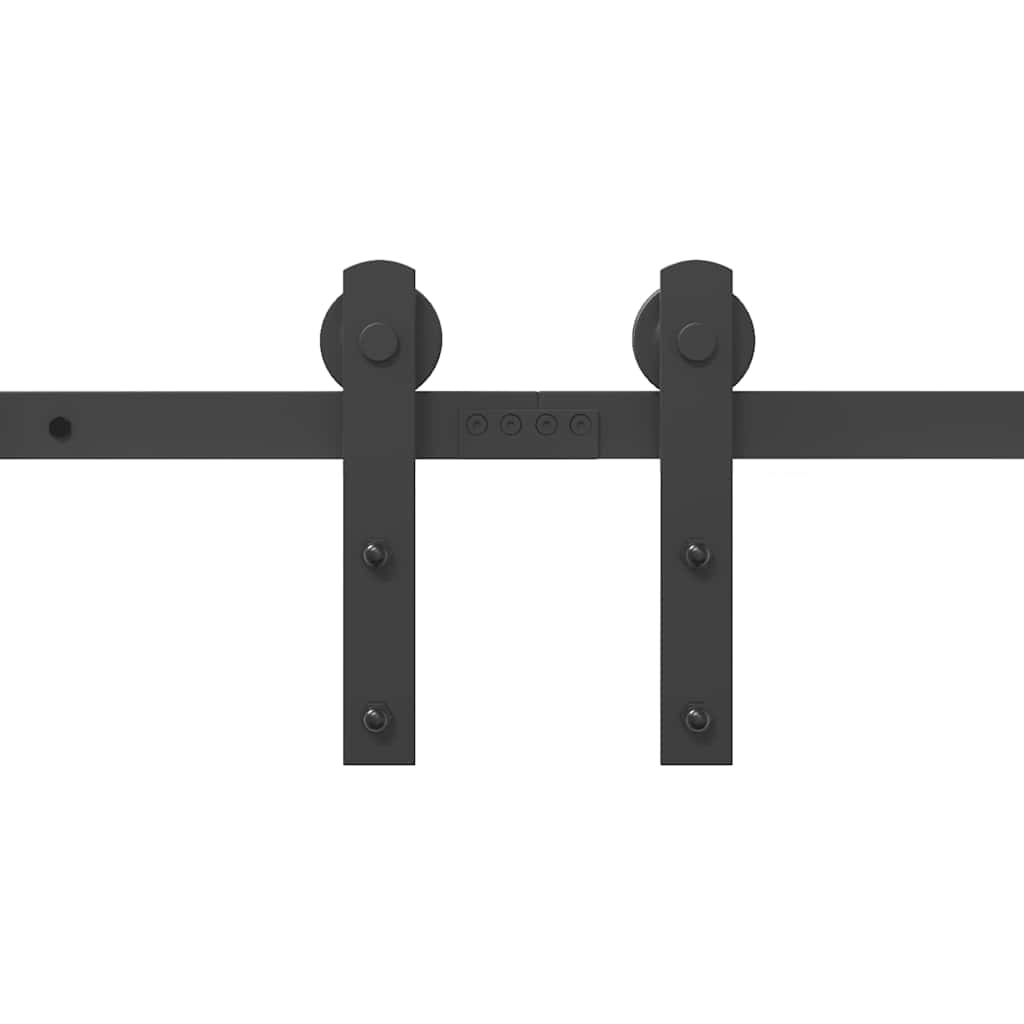 vidaXL Μηχανισμός Συρόμενης Μεσόπορτας Μαύρος 366 εκ. Ατσάλινος