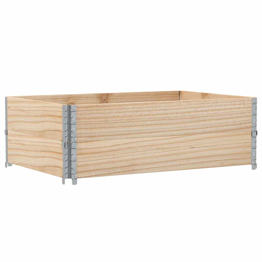 vidaXL Κολάρα Παλέτας 2 τεμ. 120x80 εκ. από Μασίφ Ξύλο Πεύκου