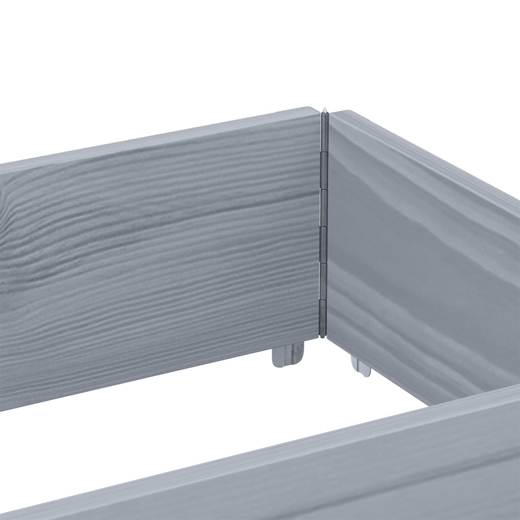 vidaXL Κολάρα Παλέτας Γκρι 150x50 εκ. από Μασίφ Ξύλο Πεύκου