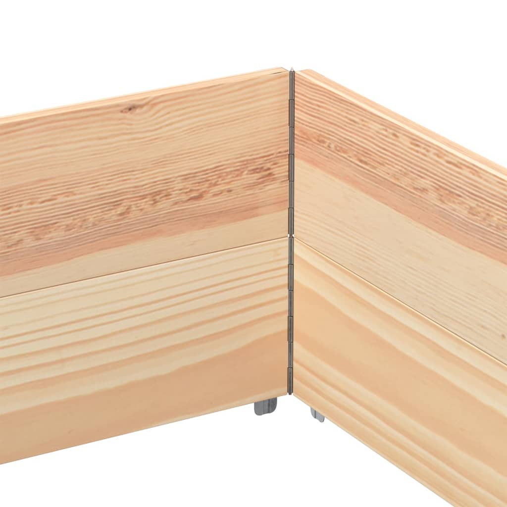 vidaXL Κολάρα Παλέτας 2 τεμ. 150x100 εκ. από Μασίφ Ξύλο Πεύκου