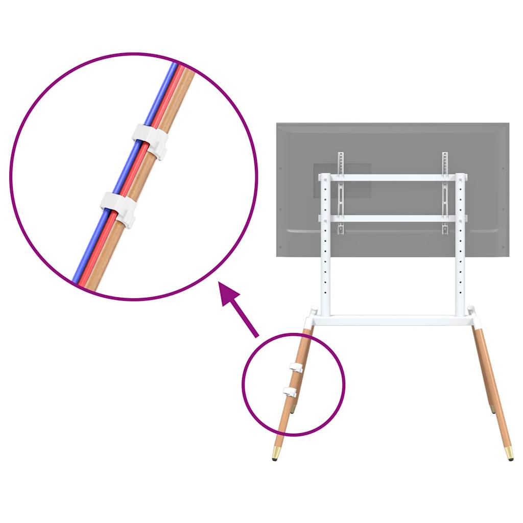 vidaXL Βάση Τηλεόρασης Καβαλέτο για Οθόνη 37-86'' VESA 400x600χιλ 60 κ