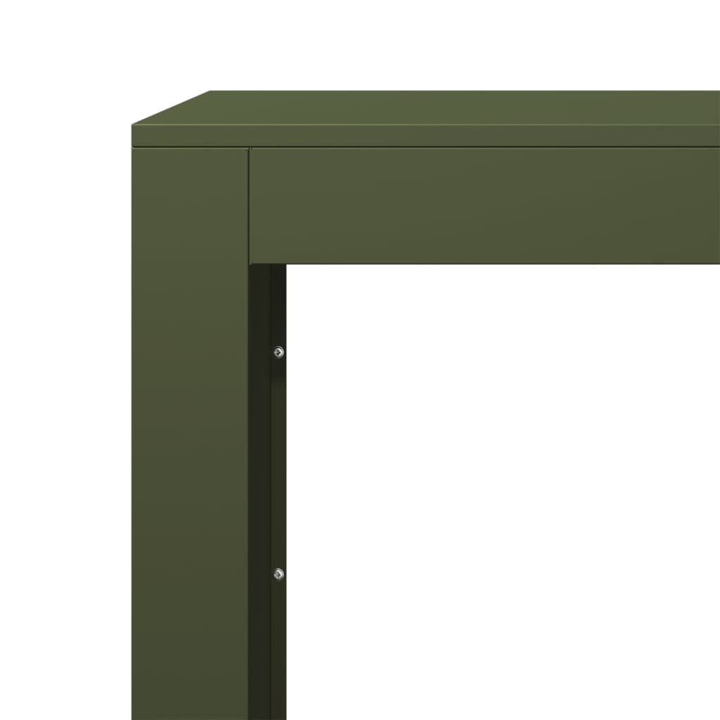 vidaXL Ράφι Καυσόξυλων Πράσινη 100x40x100 εκ. Ατσάλινο