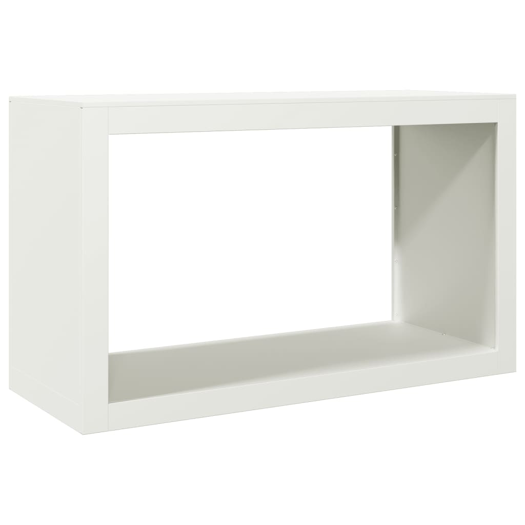vidaXL Ράφι Καυσόξυλων Λευκό 100x40x60 εκ. Ατσάλινο
