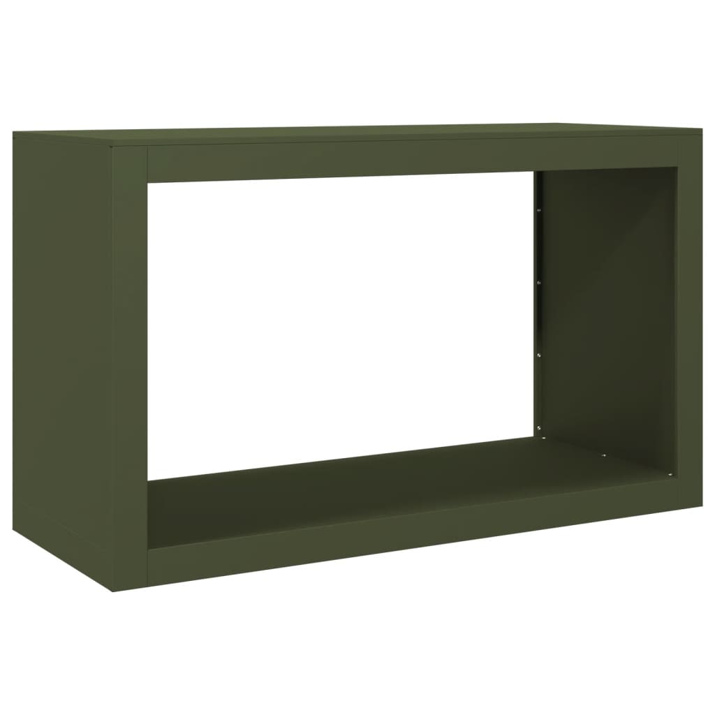 vidaXL Ράφι Καυσόξυλων Πράσινη 100x40x60 εκ. Ατσάλινο