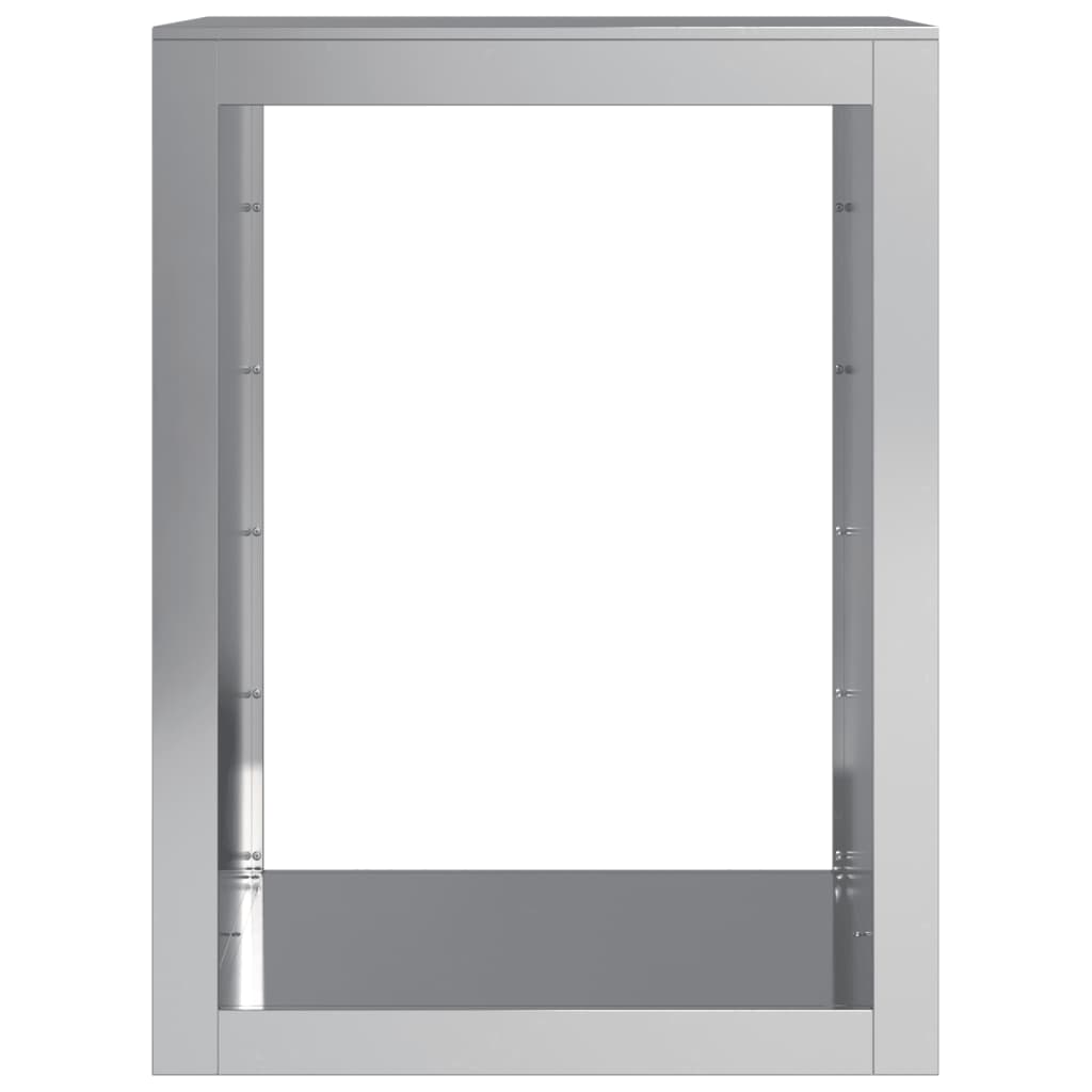 vidaXL Ράφι Καυσόξυλων 60x40x80 εκ. Γαλβανιζέ Ατσάλι