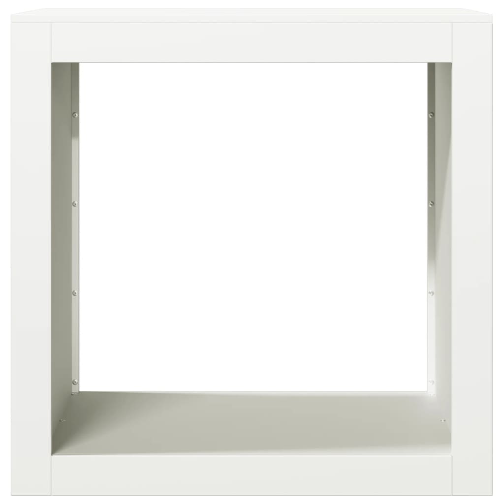 vidaXL Ράφι Καυσόξυλων Λευκό 60x40x60 εκ. Ατσάλινο