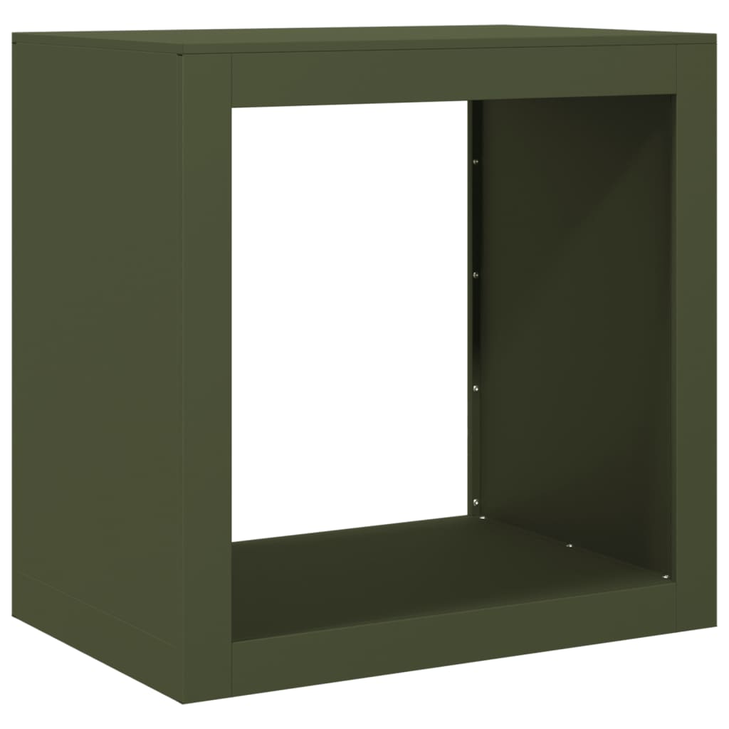 vidaXL Ράφι Καυσόξυλων Πράσινη 60x40x60 εκ. Ατσάλινο