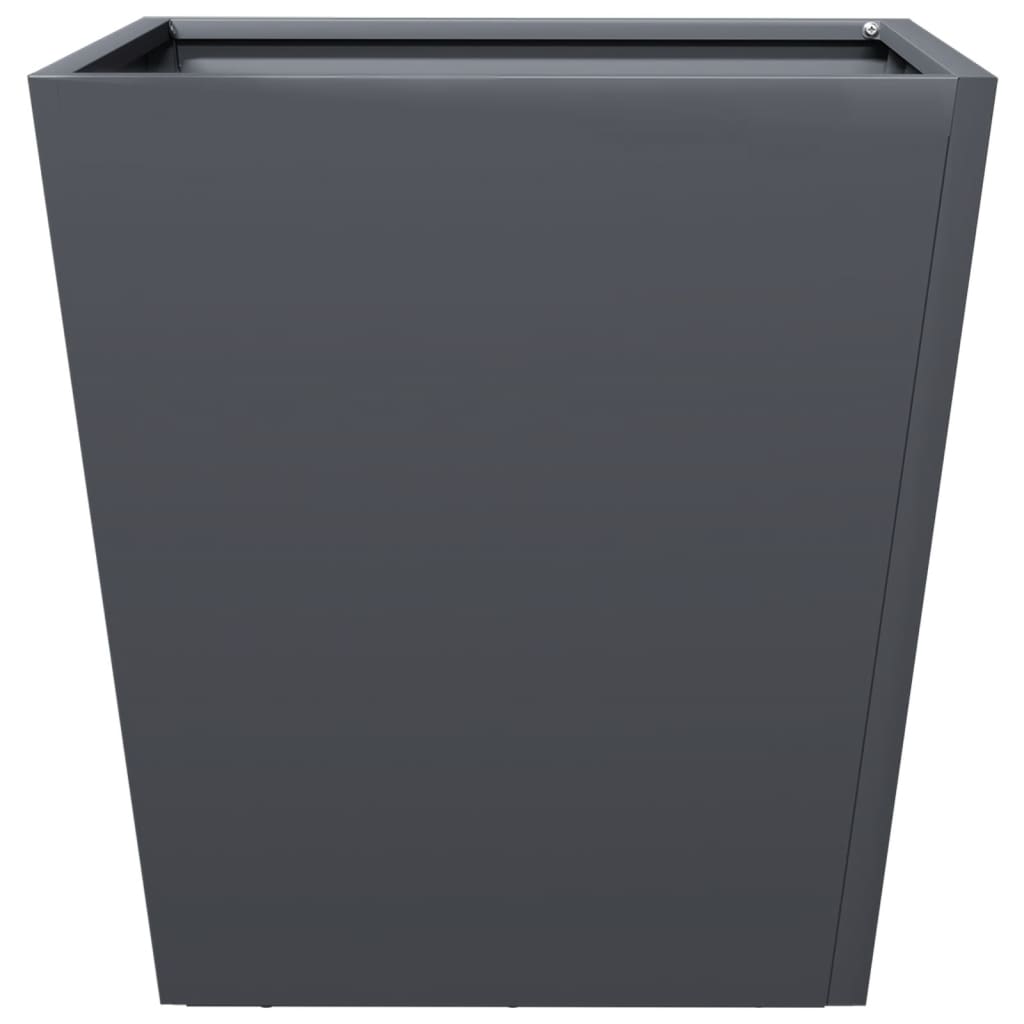 vidaXL Ζαρντινιέρα Κήπου Ανθρακί 40x40x40 εκ. από Ατσάλι