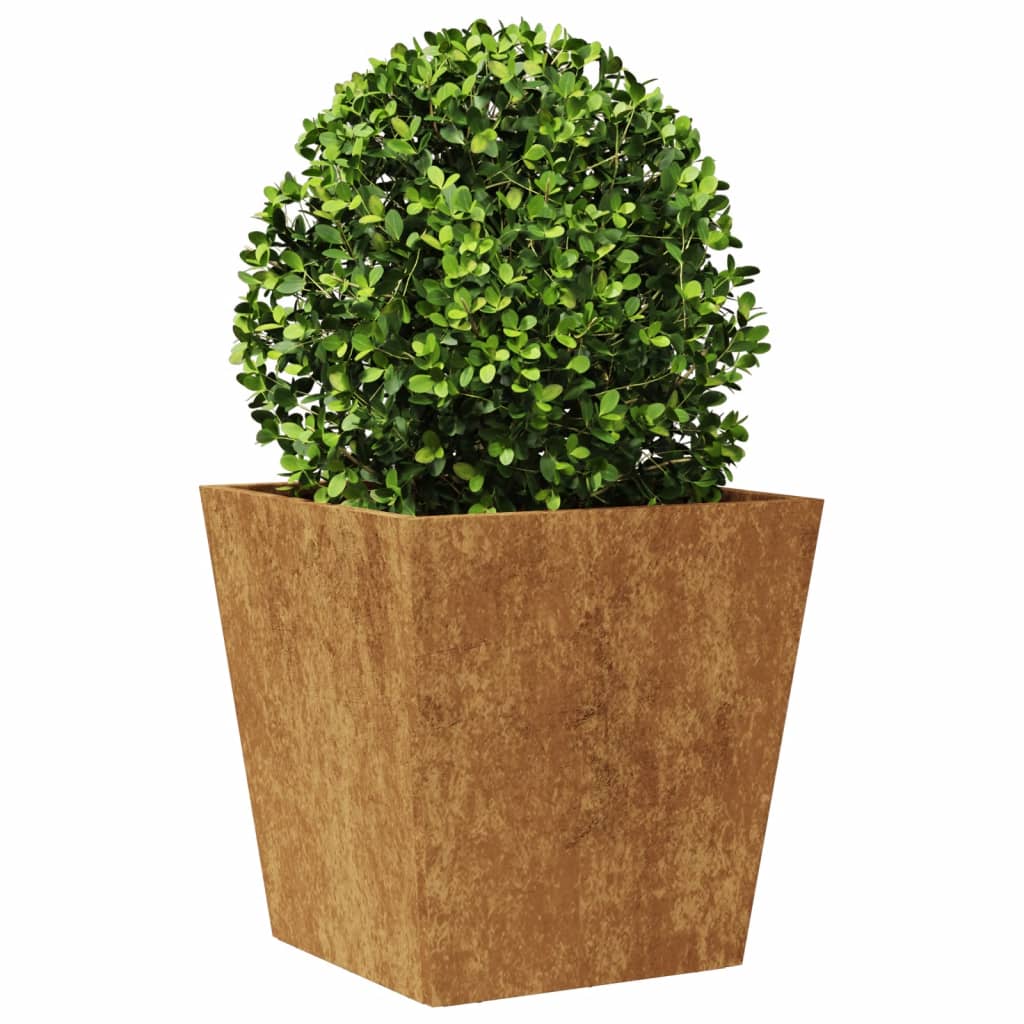 vidaXL Ζαρντινιέρα Κήπου 40x40x40 cm Ατσάλι σκληρυθέν στον αέρα