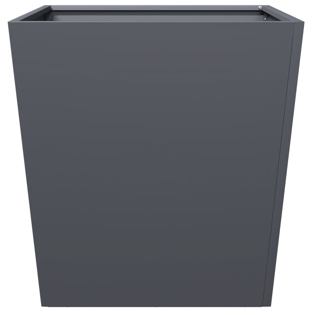 vidaXL Ζαρντινιέρα Κήπου Ανθρακί 50x50x50 εκ. από Ατσάλι