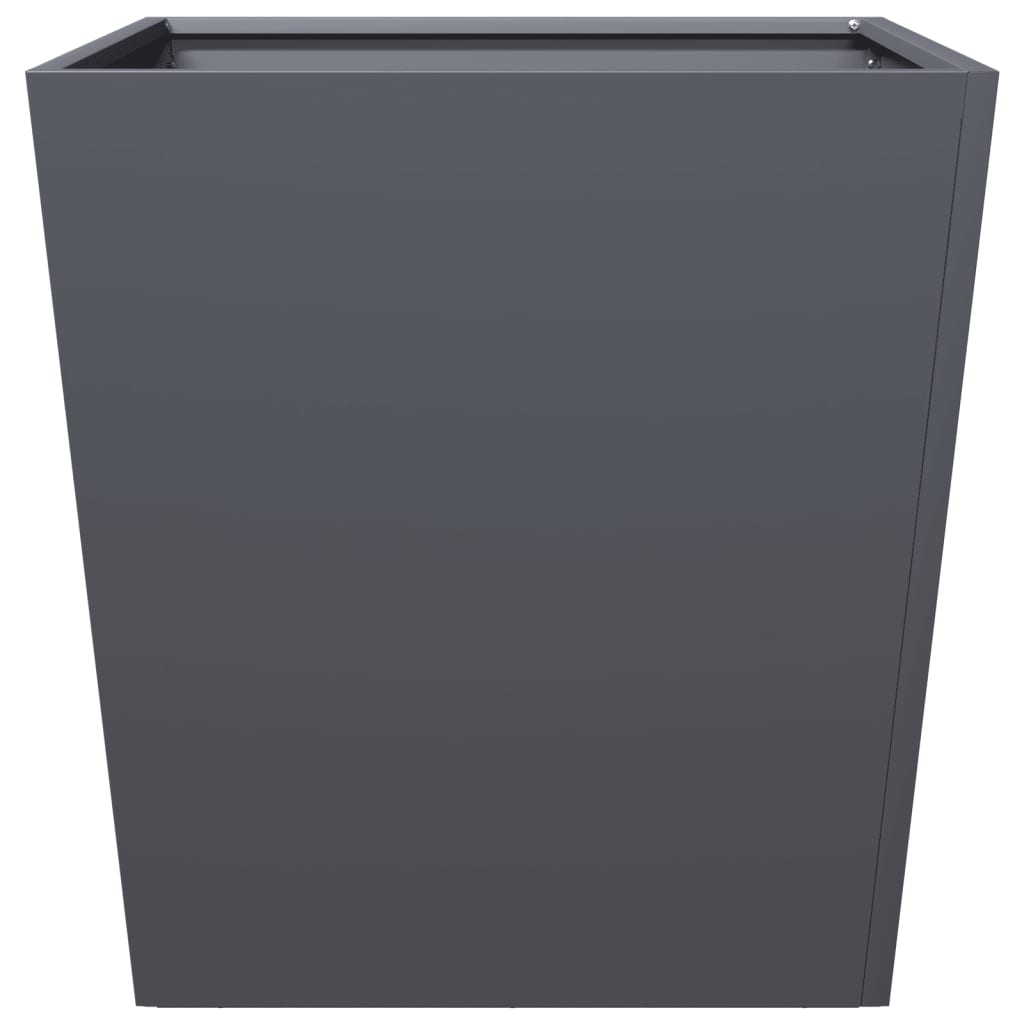 vidaXL Ζαρντινιέρα Κήπου Ανθρακί 50x50x50 εκ. από Ατσάλι