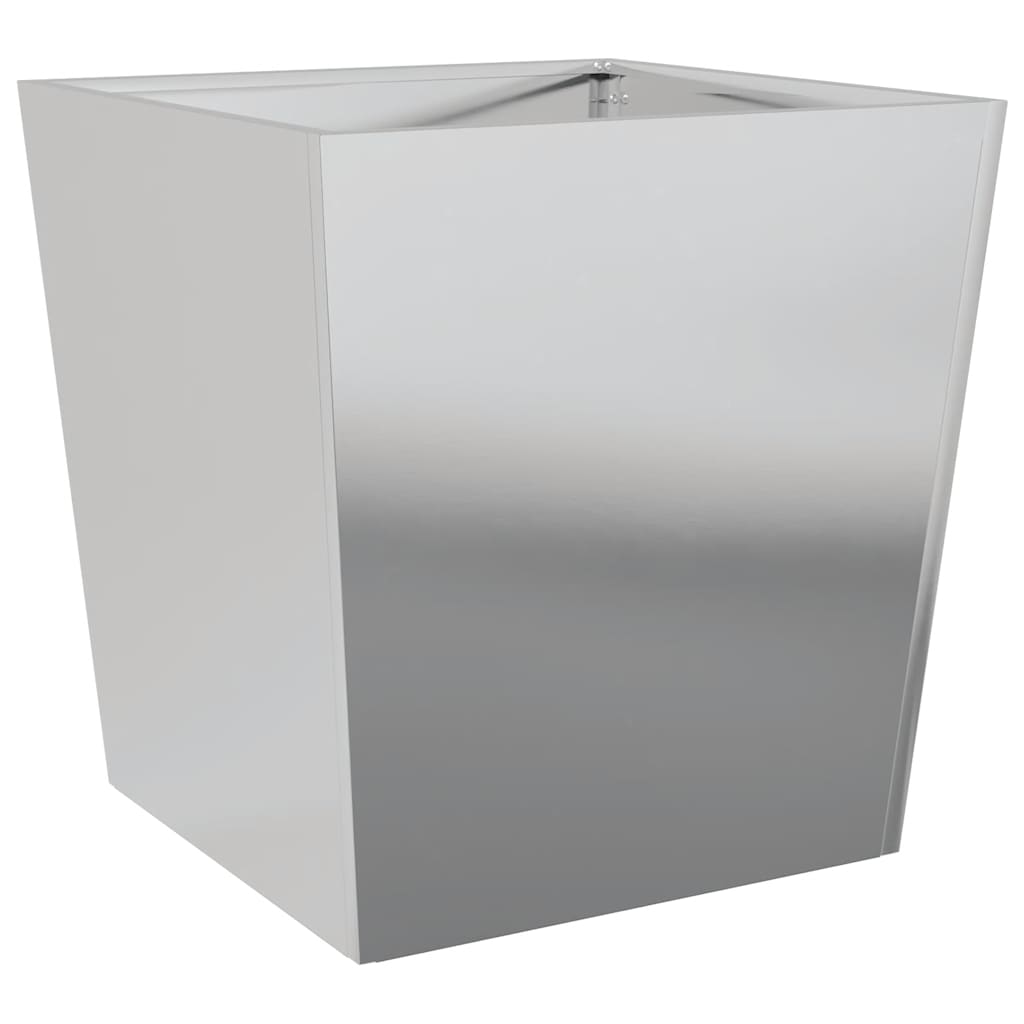 vidaXL Ζαρντινιέρα Κήπου 50x50x50 εκ. από Γαλβανισμένο Χάλυβα