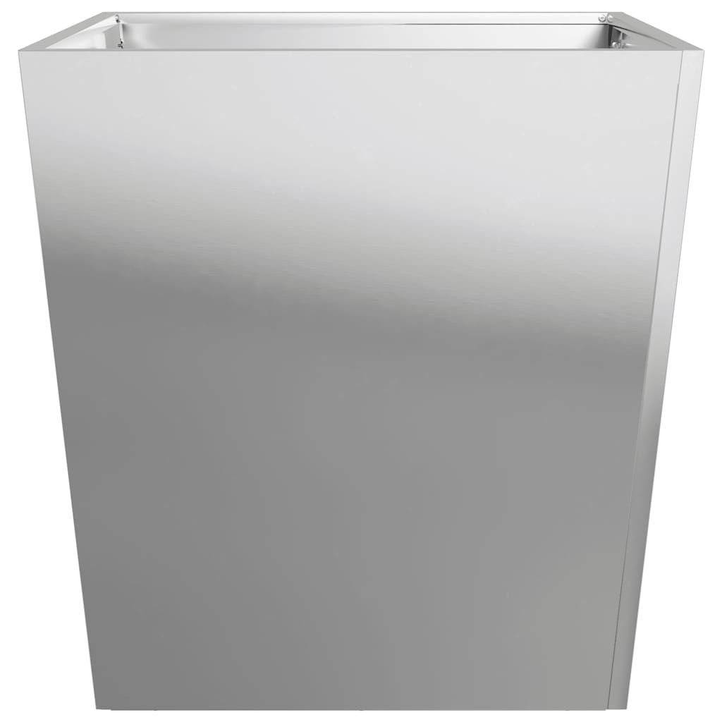 vidaXL Ζαρντινιέρα Κήπου 50x50x50 εκ. από Γαλβανισμένο Χάλυβα