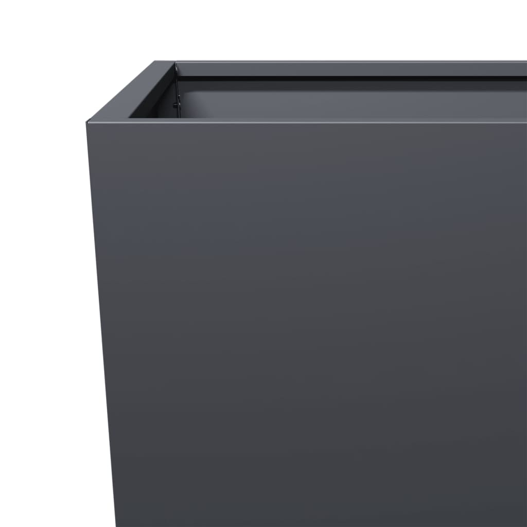 vidaXL Ζαρντινιέρα Κήπου Ανθρακί 35x35x75 εκ από Ατσάλι